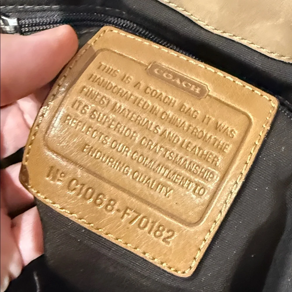 Coach Voyager Small C  Messenger/Crossbody Bag in Brown and Tan